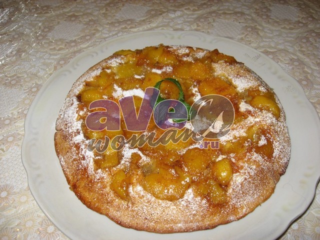 персиковый пирог