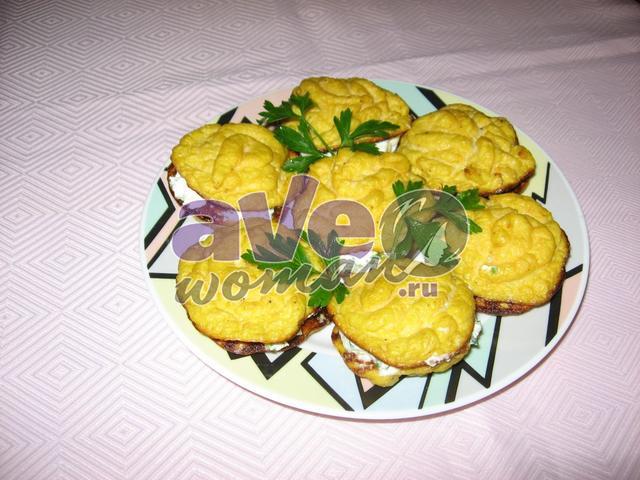 Закуска из цветной капусты "Овощные пирожные с творогом"